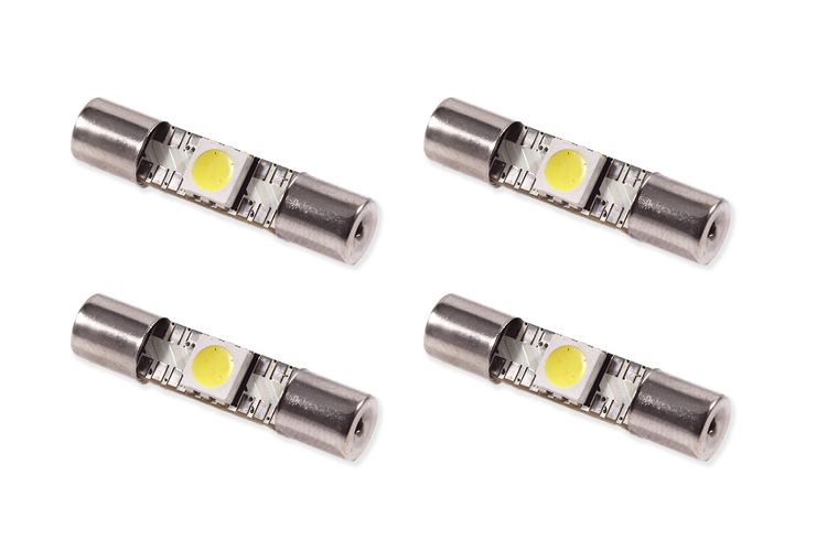 Diode Dynamics DD0043Q - 28mm SMF1 LED Bulb Cool White Set of 4