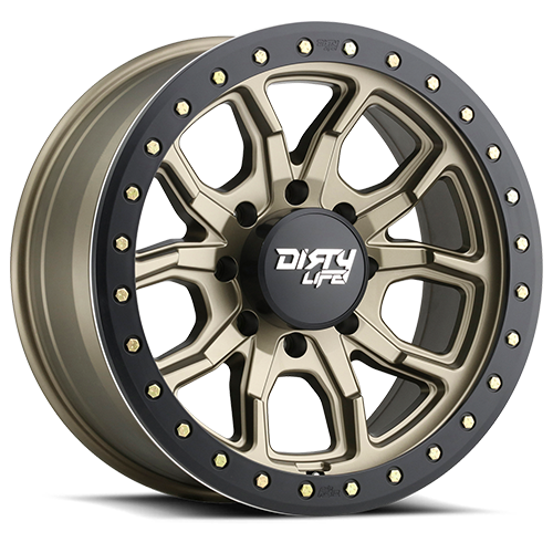Dirty Life 9303-7970MGD - Race Wheels DT-1 9303 Satin Bronze 17X9 8-170 -12Mm 130.8Mm