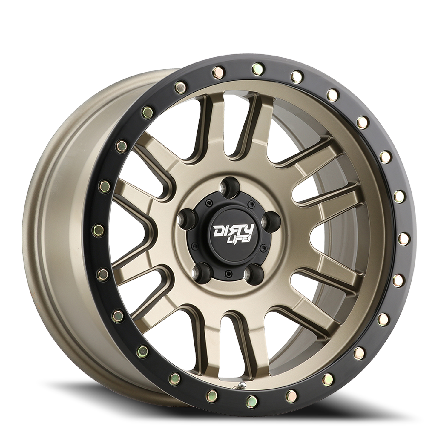 Dirty Life 9309-7983MGD0 - Race Wheels Canyon Pro 9309 Satin Gold 17X9 6-139.7 0Mm 106Mm
