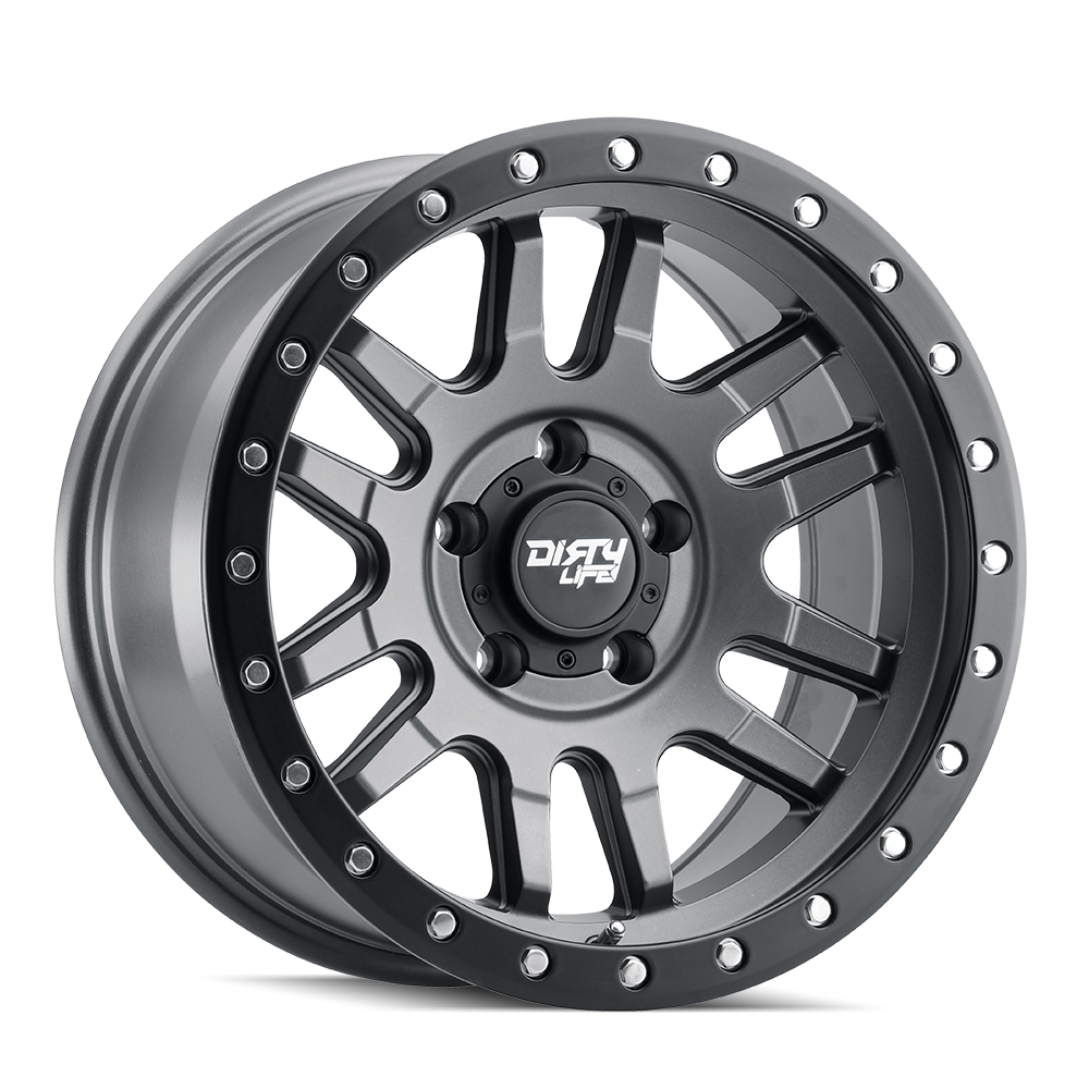 Dirty Life 9309-7983MGT0 - Race Wheels Canyon Pro 9309 Satin Graphite 17X9 6-139.7 0Mm 106Mm