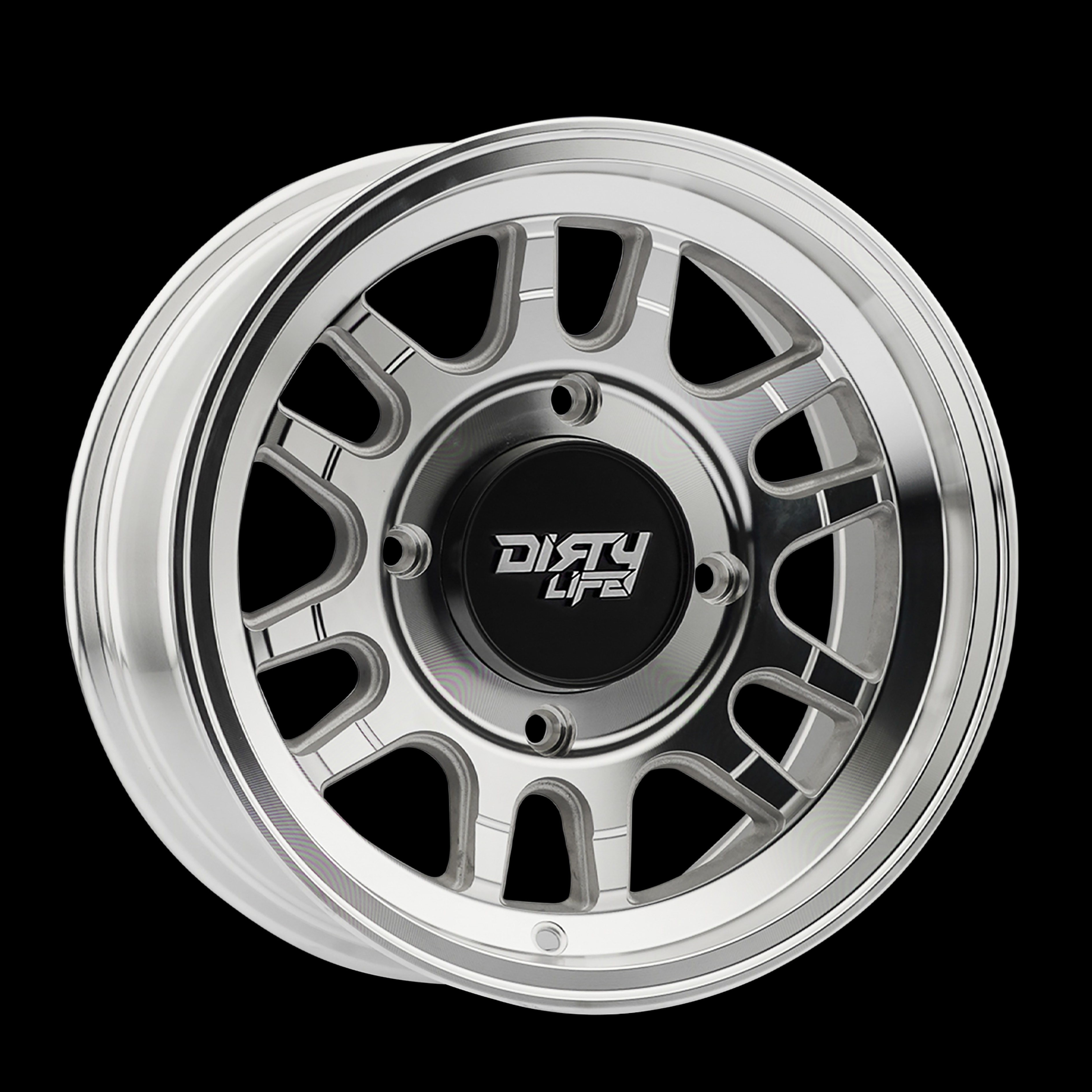 Dirty Life 9310S-47102M - Race Wheels Canyon Sport Sxs 9310S Machined 14X7 4-137 13Mm 106.25Mm