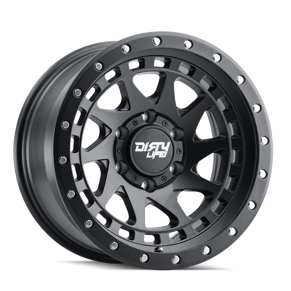 Dirty Life 9311-7983MB12 - Race Wheels Enigma Pro 9311 Satin Black 17X9 6-139.7 -12Mm 106Mm