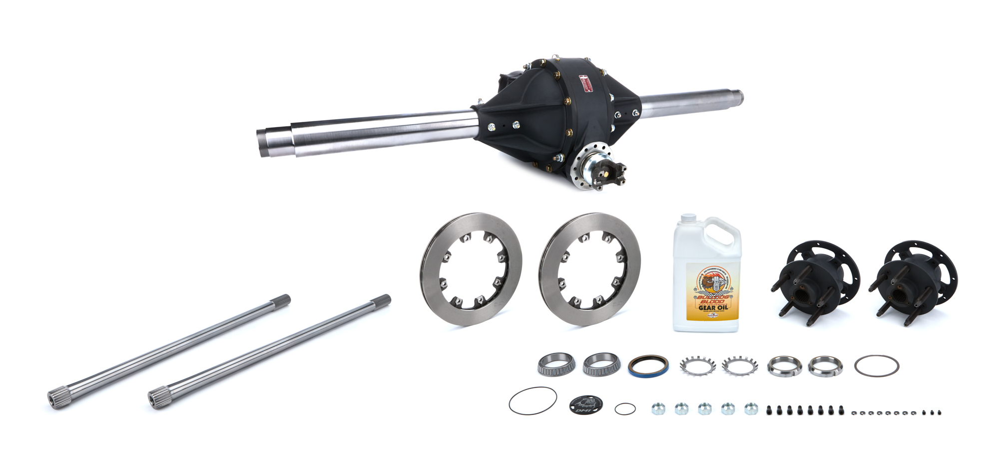Diversified Machine 4.86MODPKG3 - 4.86 Mod Rear w/GN Tubes Billet Hubs & Rotors