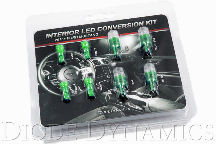 Diode Dynamics DD0281 - Mustang Interior Light Kit 15-17 Mustang Stage 2 Green