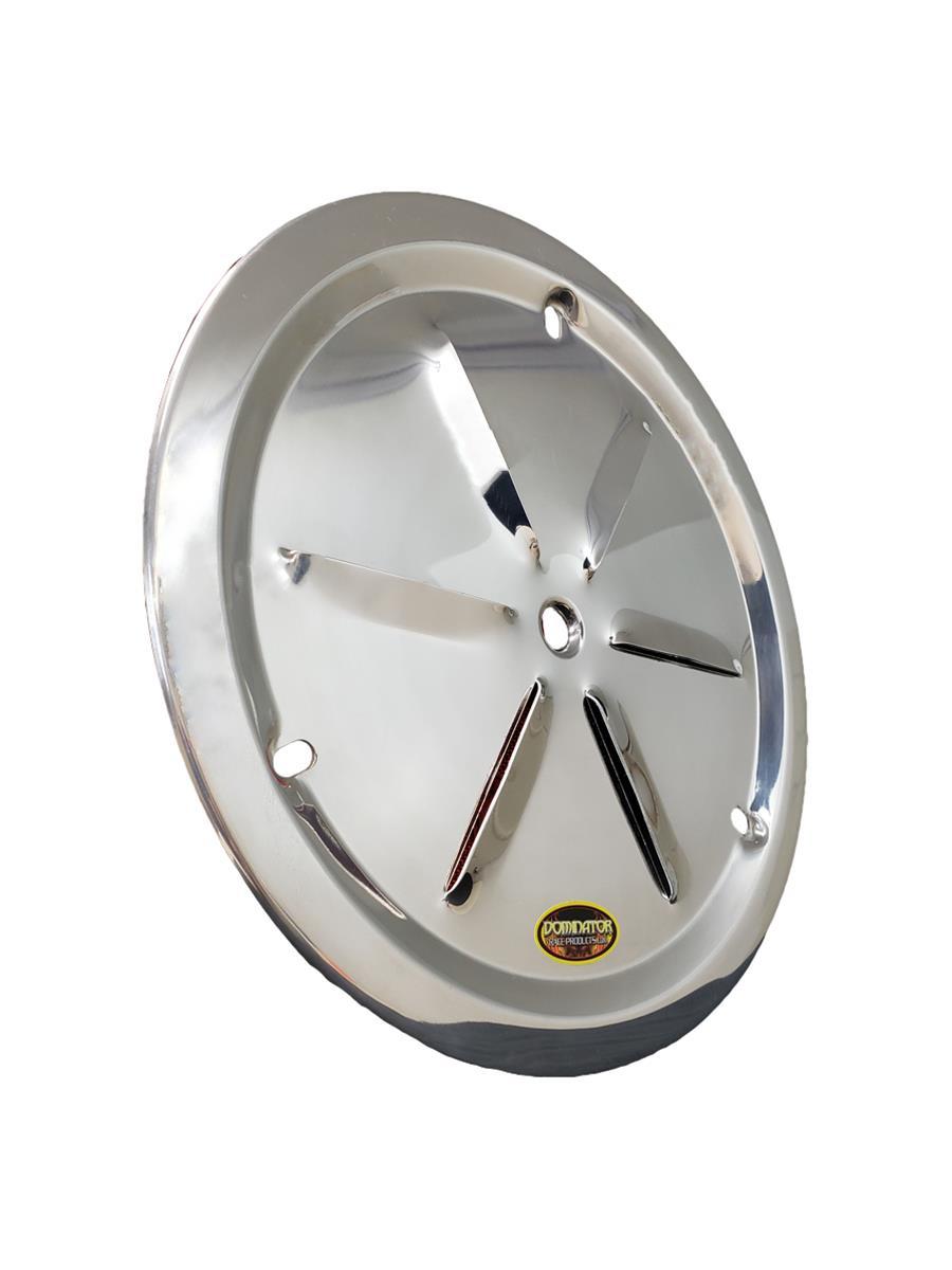 Dominator Racing 1031-B-POL - Wheel Cover Louver Vent Alum Bolt 15in Polished