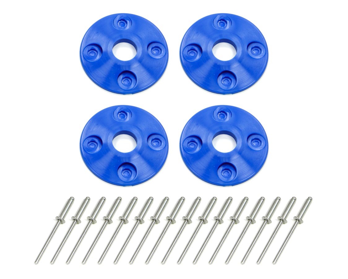 Dominator Racing 1202-BL - Scuff Plate Plastic 4pk Blue