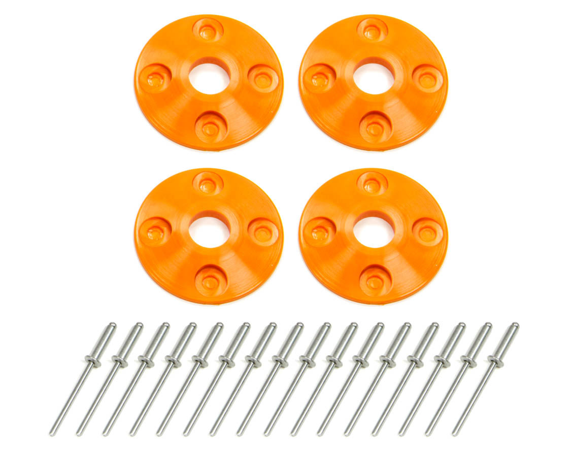 Dominator Racing 1202-OR - Scuff Plate Plastic 4pk Orange