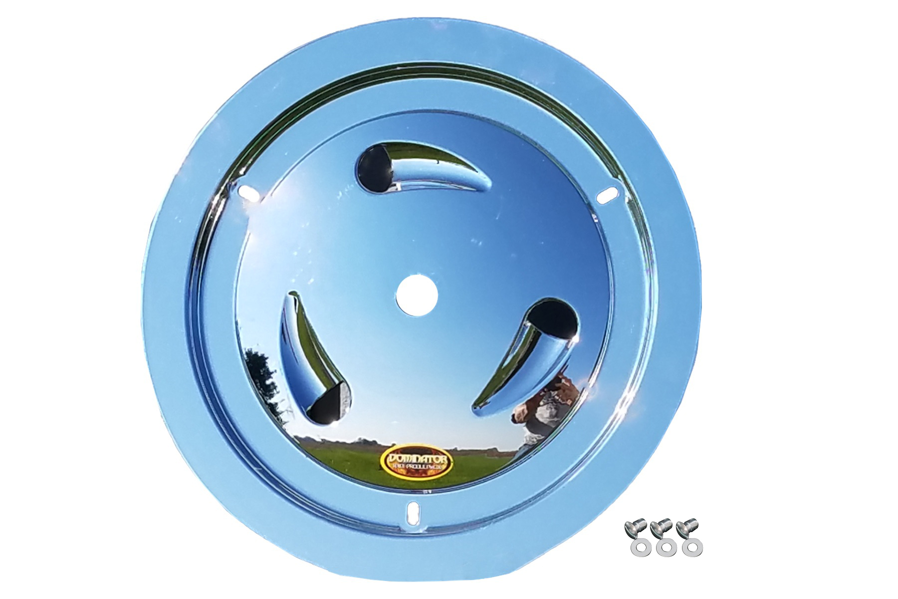 Dominator Racing 1013-D-CHROME - Wheel Cover Dzus-On Chrome