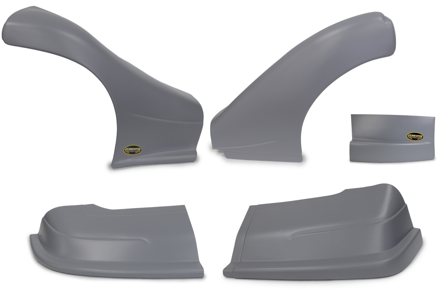 Dominator Racing 2300-GRY - Dominator Late Model Nose Kit Gray
