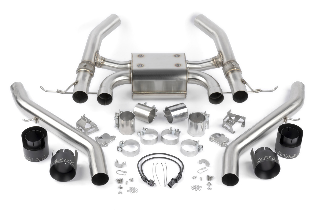 Dinan D660-0093-BLK - Valved Axle-Back Exhaust - 2021-2025 BMW M3/M4