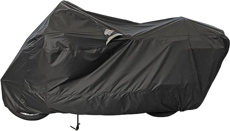Dowco 52002-02 - WeatherAll Plus Ratchet Motorcycle Cover Black - Medium
