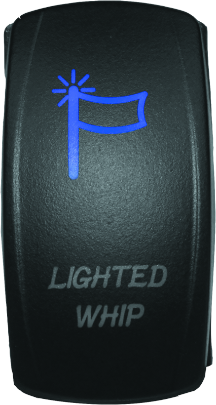 DragonFire Racing 521393 - Lighted Switch Whip On/Off Blue