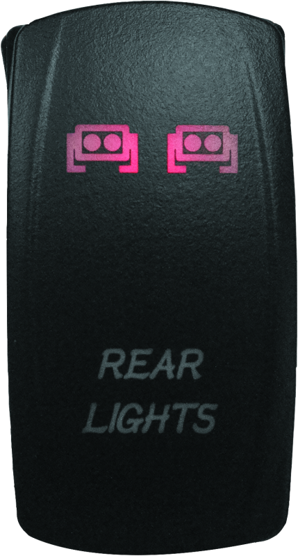 DragonFire Racing 521392 - Lighted Switch Rear Light On/Off Red DragonFire Racing 521392 - Lighted Switch Rear Light On/Off Red