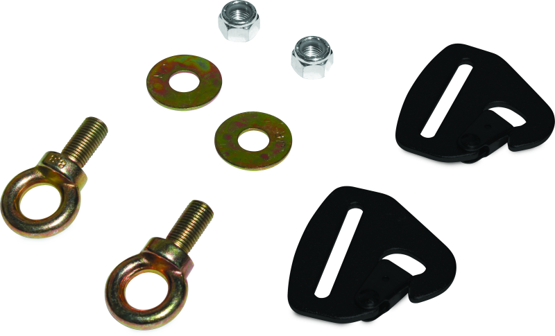 DragonFire Racing 521298 - Quick-Release Snap Hook Harness Tab Kits - 2 in