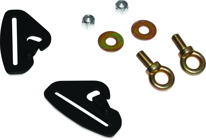 DragonFire Racing 521300 - Quick-Release Snap Hook Harness Tab Kits - 3 in