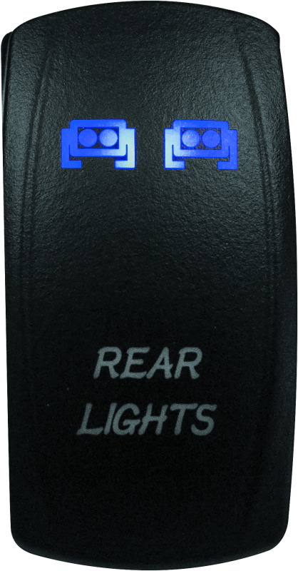 DragonFire Racing 521391 - Lighted Switch Rear Light On/Off Blue DragonFire Racing 521391 - Lighted Switch Rear Light On/Off Blue