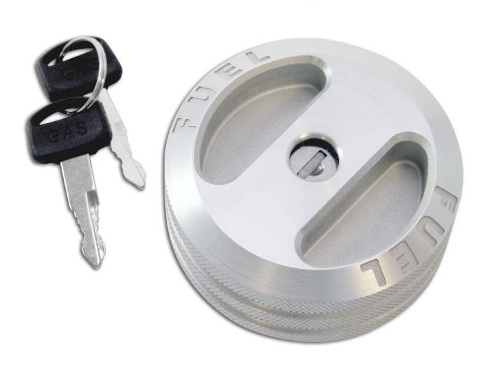Drake Muscle 5R3Z-9030-BL - 2005-09 Mustang Billet Locking Fuel Cap