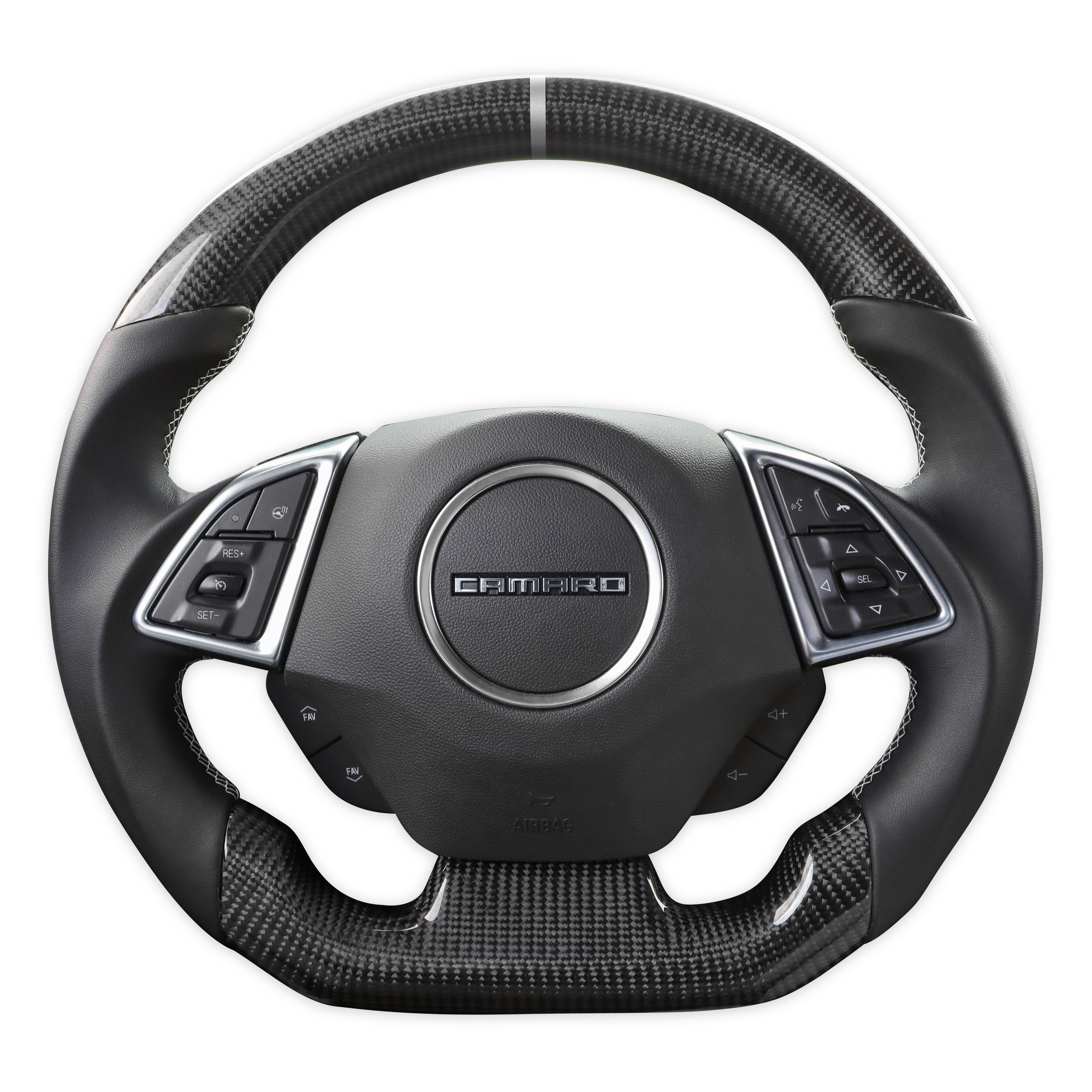 Drake Muscle CA950-15 - Cars Steering Wheel - Carbon Fiber with Leather Grips - Heated Drake Muscle CA950-15 - Cars Steering Wheel - Carbon Fiber with Leather Grips - Heated