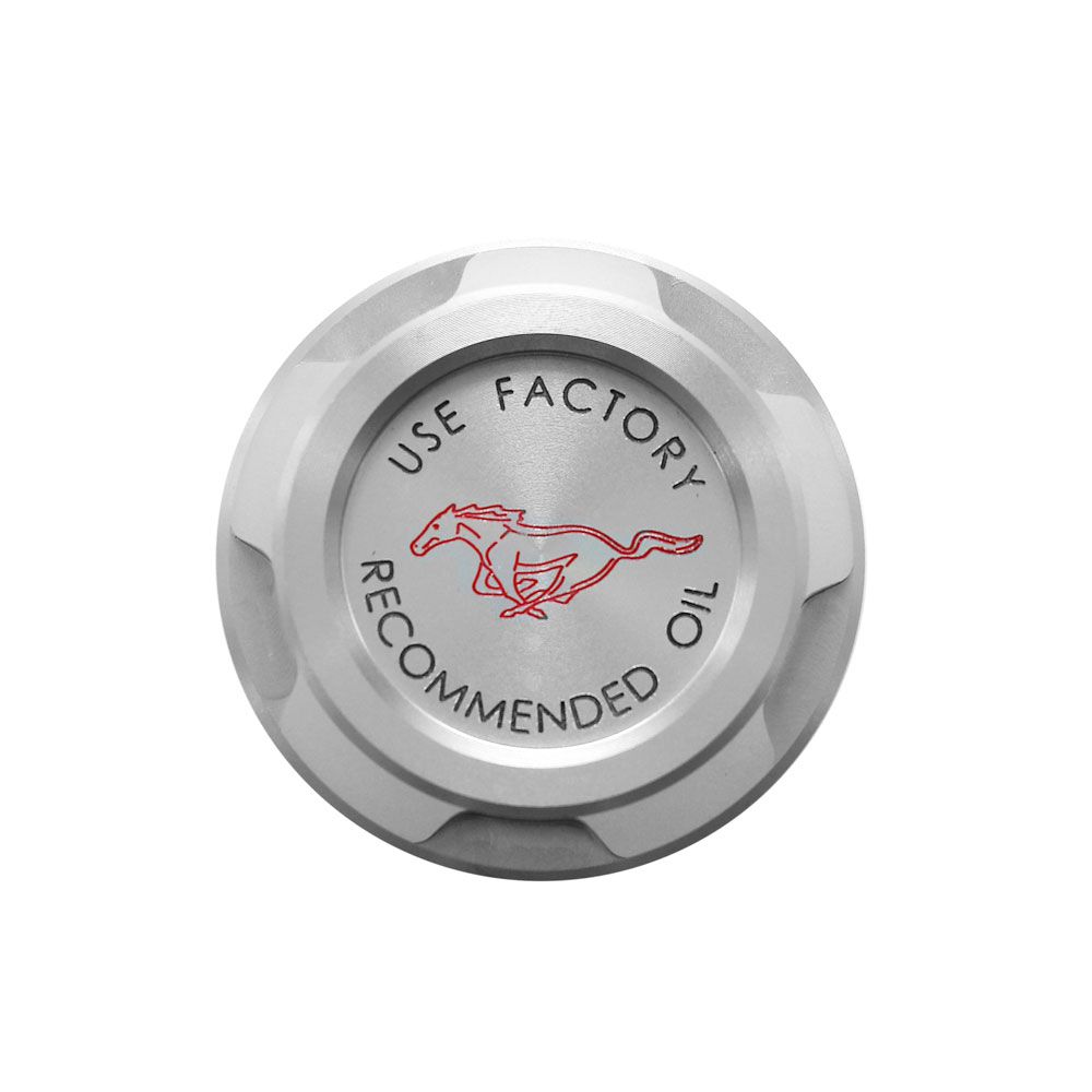 Drake Muscle FR3Z-6766-BL - Billet Oil Cap Cover with Pony Logo