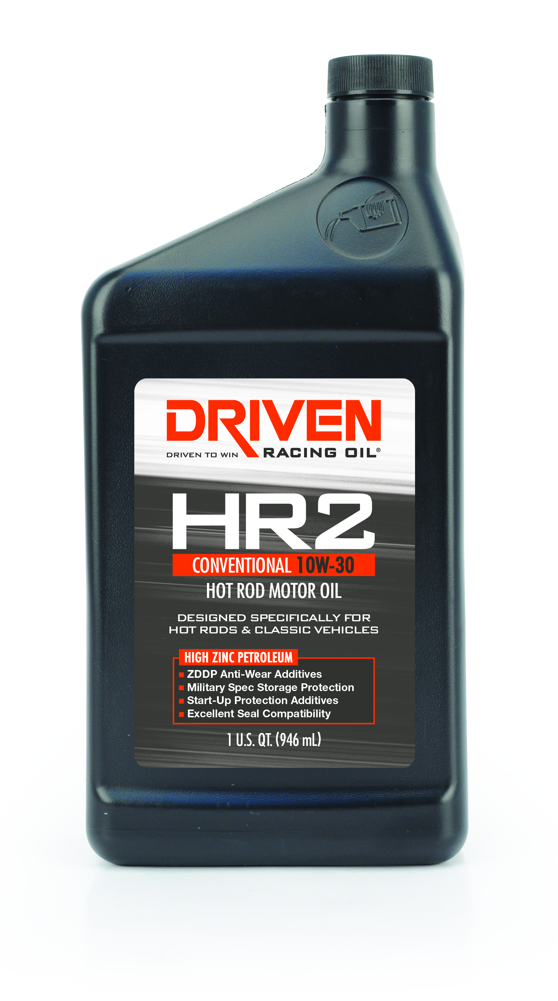 Driven Racing Oil 02006 - HR2 10W-30 Conventional Hot Rod Oil - 1 Quart Bottle