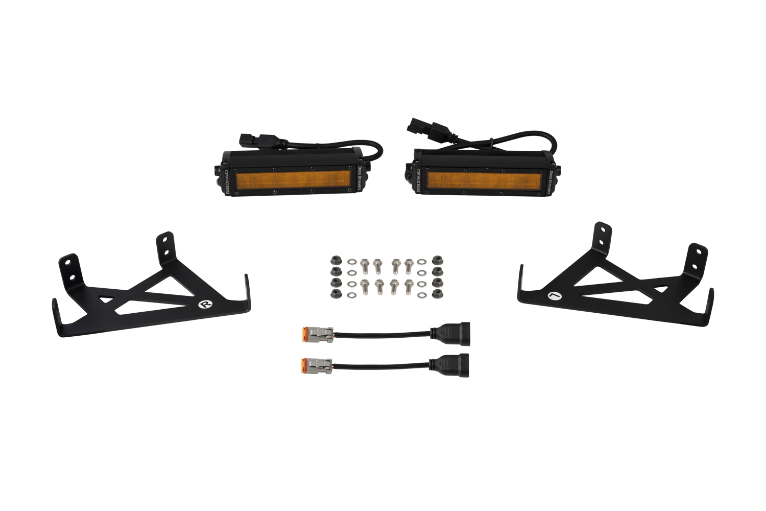 Diode Dynamics DD7584 - SS6 LED Fog Light Kit for 2020-2022 Ford Super Duty, Amber Wide Diode Dynamics DD7584 - SS6 LED Fog Light Kit for 2020-2022 Ford Super Duty, Amber Wide