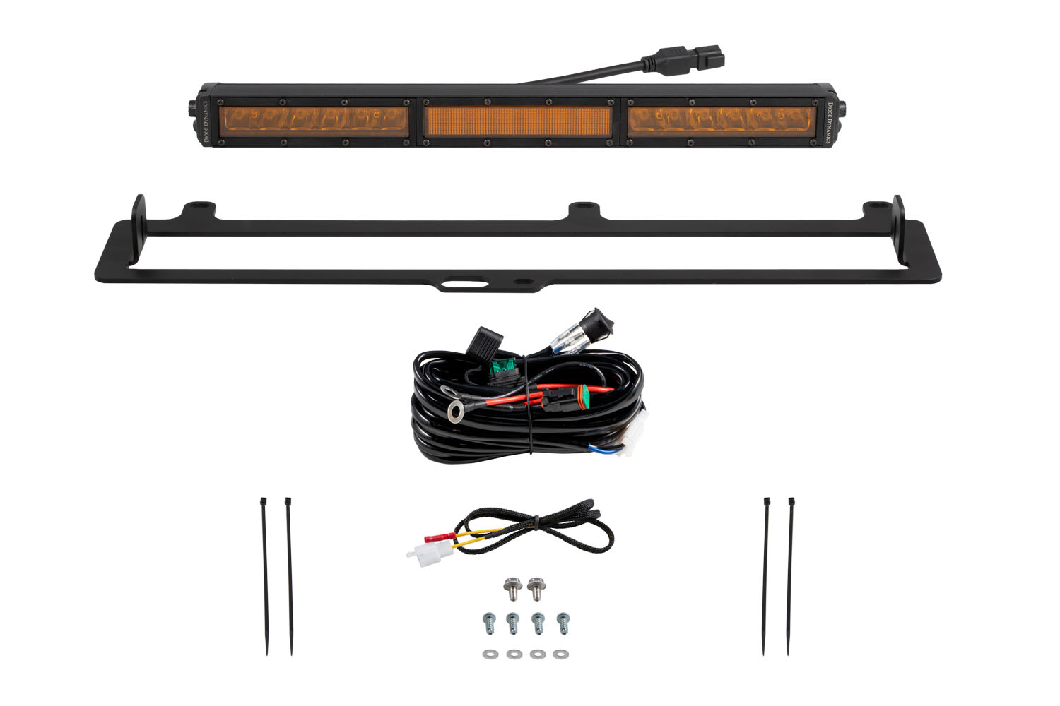 Diode Dynamics DD7416 - TRD Pro Diode Dymanics Grille Light Bar Kit for 2022 Toyota Tundra Amber Combo Diode Dymanics