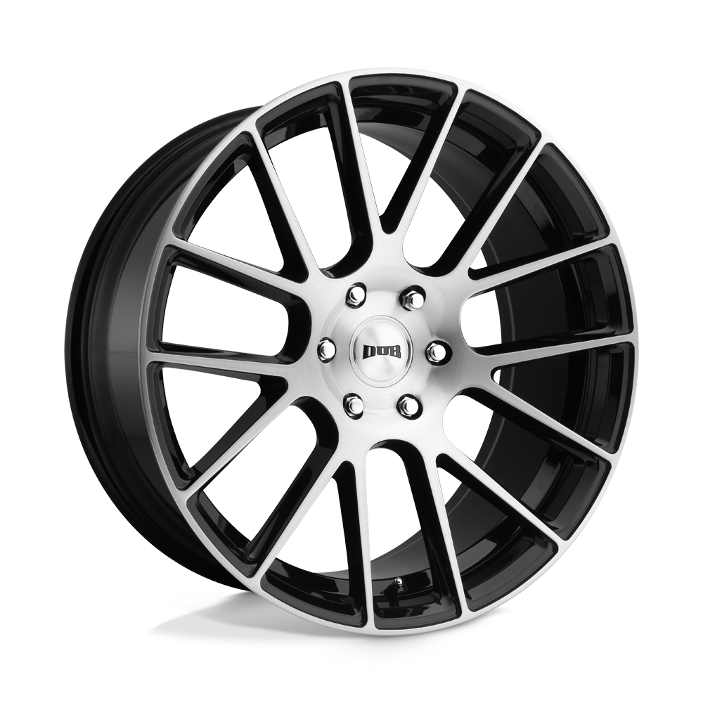 Dub S206229577+20 - S206 Luxe 22X9.5 Gloss Black Brushed