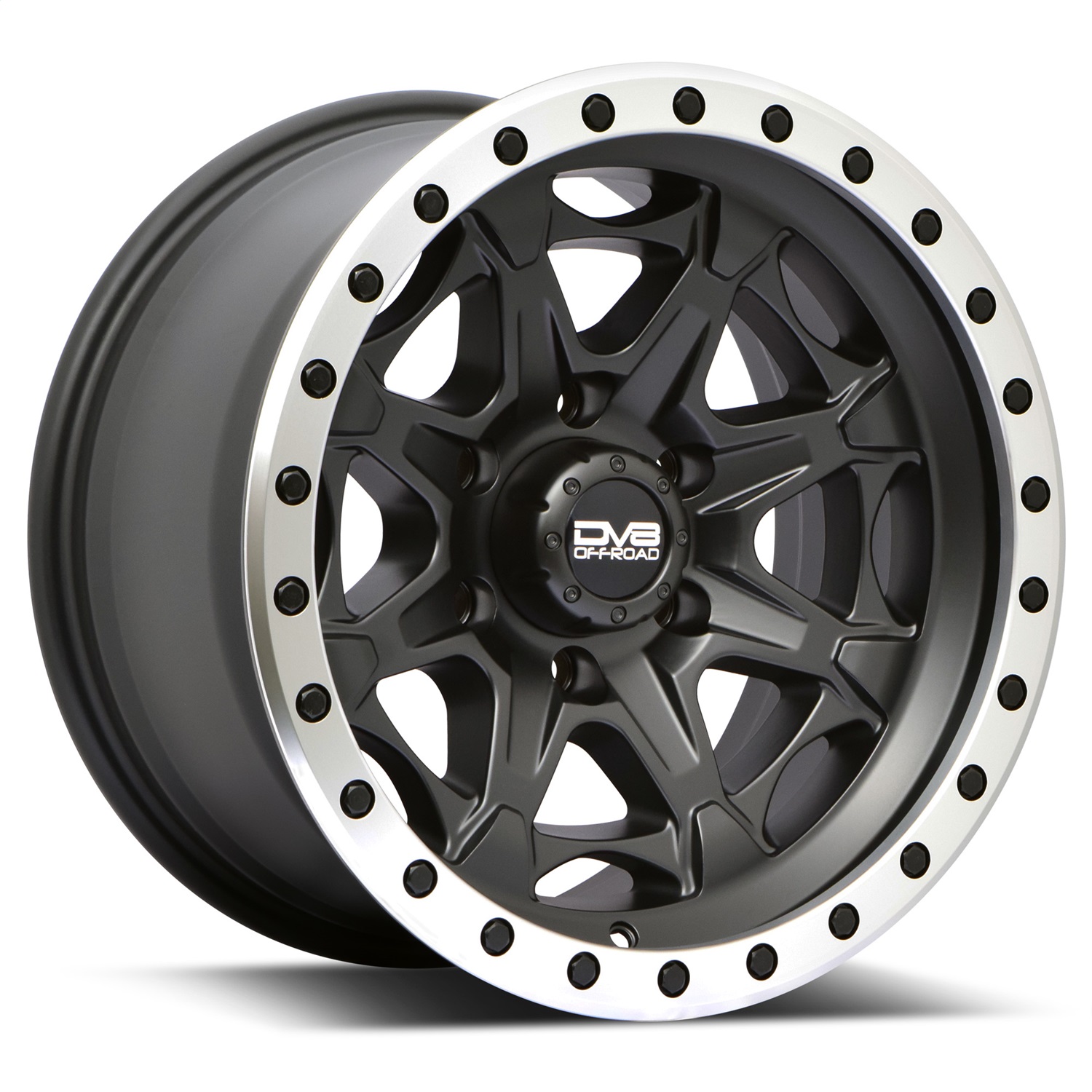 DV8 Offroad 886B-2907312 - 886 Simulated BeadLock Matte Black 20X9 5X127 -12MM DV8 Offroad 886B-2907312 - 886 Simulated BeadLock Matte Black 20X9 5X127 -12MM