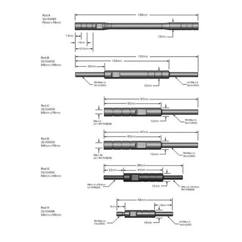 Dynojet 4-106 - Universal Quick Shifter Shift Rod Kit Dynojet 4-106 - Universal Quick Shifter Shift Rod Kit