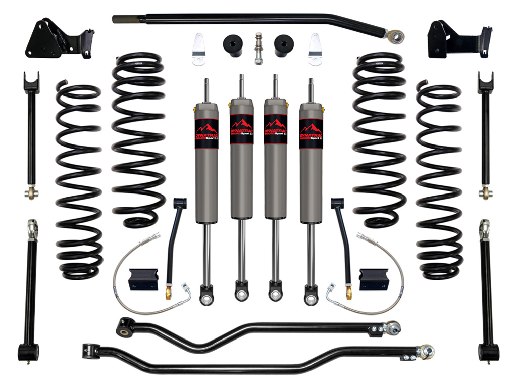 Dynatrac JK45-1X5310-L4 - 2007-2018 Jeep Wrangler JK, 4.5" Suspension Lift System 4