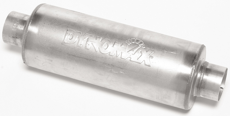 Dynomax 17223 - Muffler - Ultra Flo Welded - 3 in Center Inlet - 3 in Center Outlet - 14 x 6 in Round Body - 19 in Long - Stainless - Natural - Universal - Each Dynomax 17223 - Muffler - Ultra Flo Welded - 3 in Center Inlet - 3 in Center Outlet - 14 x 6 in Round Body - 19 in Long - Stainless - Natural - Universal - Each