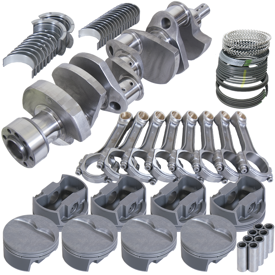 Eagle 13057L030 - Chevrolet 350 1Pc Rear Seal Rotating Assembly Kit .030 Bore Eagle 13057L030 - Chevrolet 350 1Pc Rear Seal Rotating Assembly Kit .030 Bore