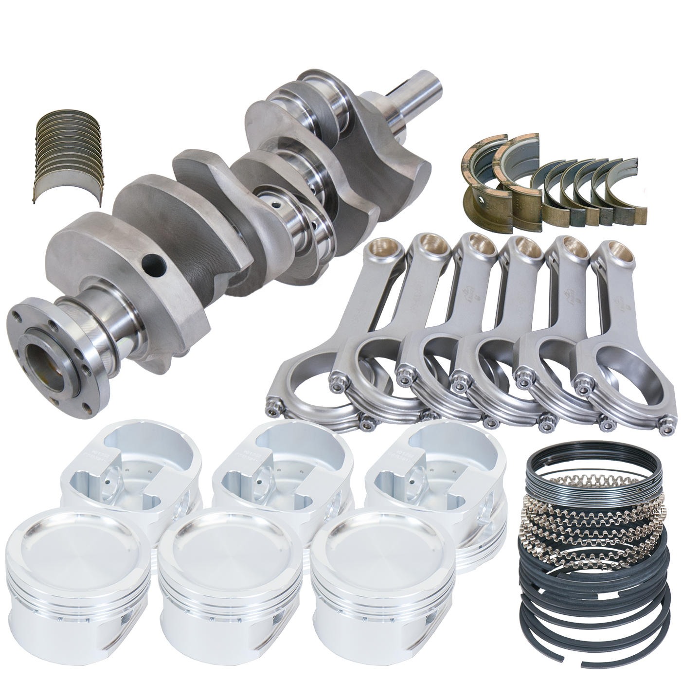 Eagle 45101U3819 - Buick 3.8L V6 Internal Balance Rotating Assembly Kit w/ Upgraded Piston Pins