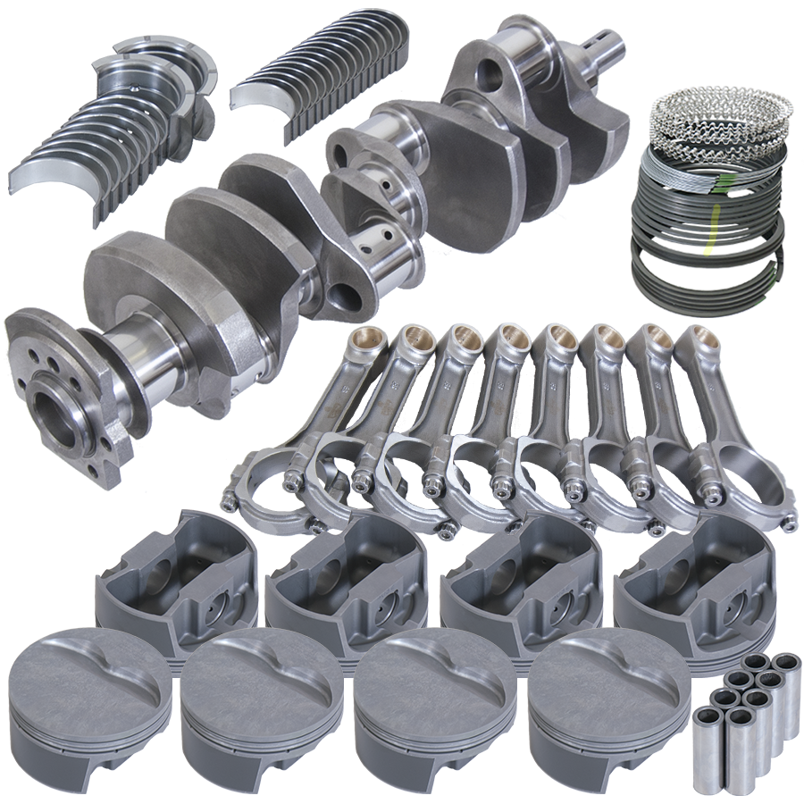 Eagle B13057E030 - Chevrolet 350 Small Block Balanced 2Pc Seal Street & Strip Rotating Assembly Kit 3.75in Stroke
