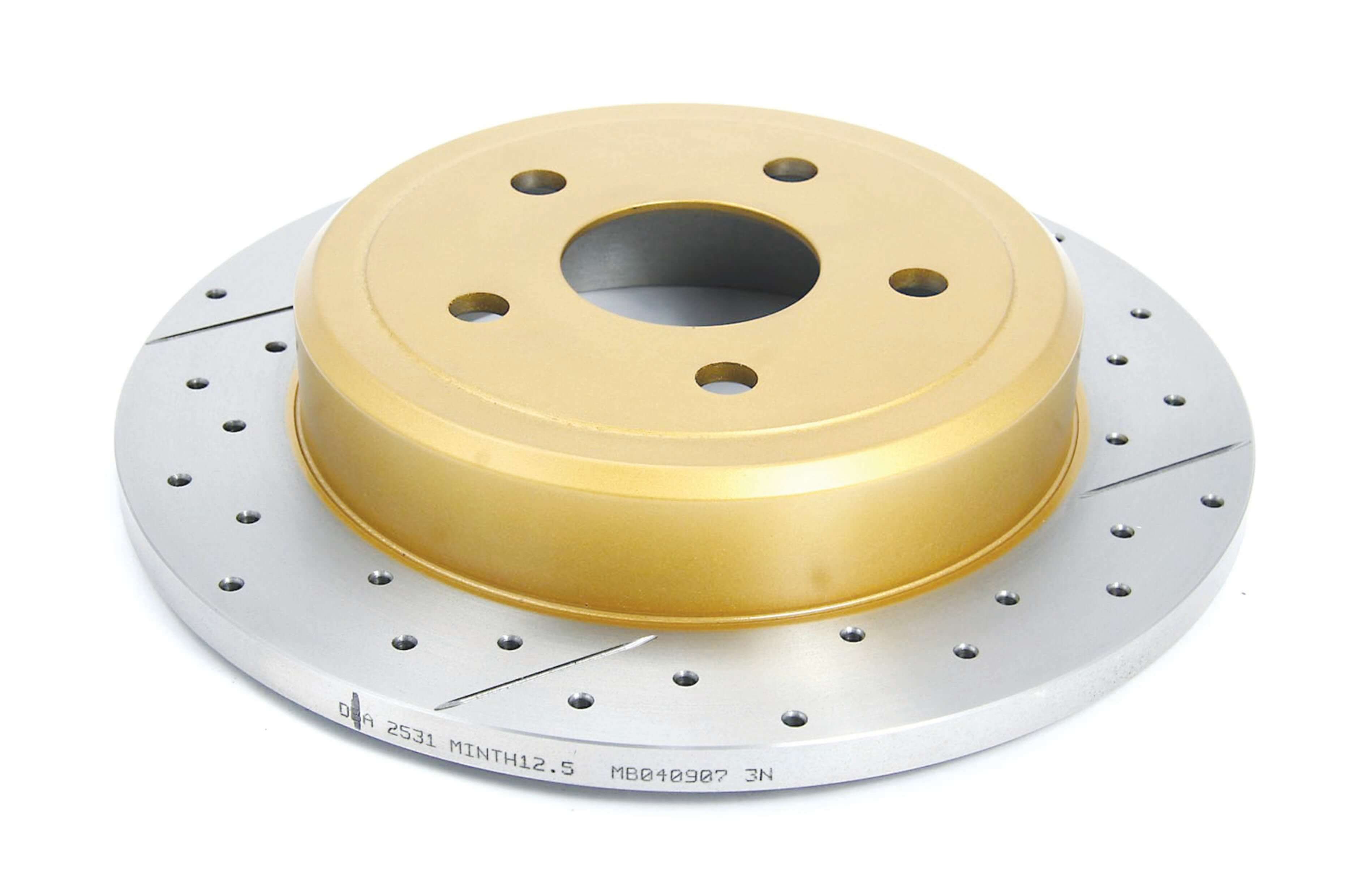DBA DBA2531X - 06-10 Jeep Commander Rear Drilled & Slotted Street Series Rotor