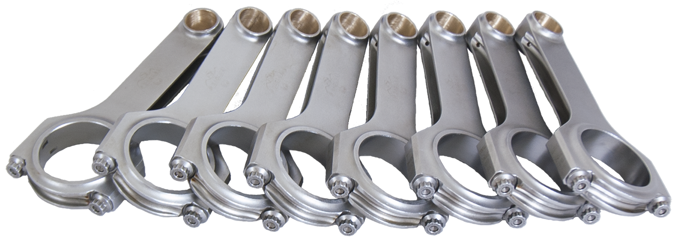 Eagle CRS6000B3D2000 - Chevy 305/350/LT1 /Ford 351 Forged 4340 H-Beam Connecting Rods w/ 7/16in ARP2000 (Set of 8)