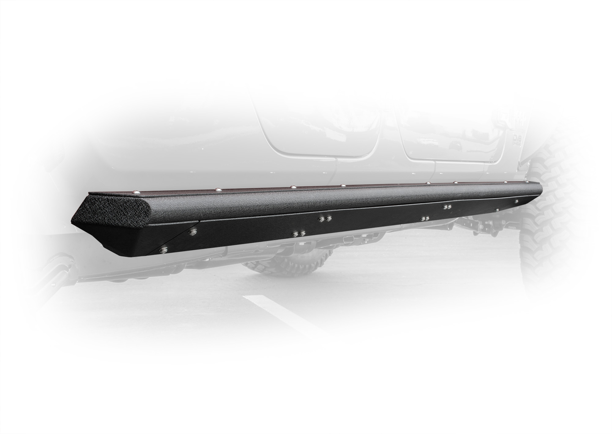 DV8 Offroad SRGL-02 - Gladiator Side Step/Slider For 19-Current Jeep Gladiator JT Bolt On Side Step/Slider