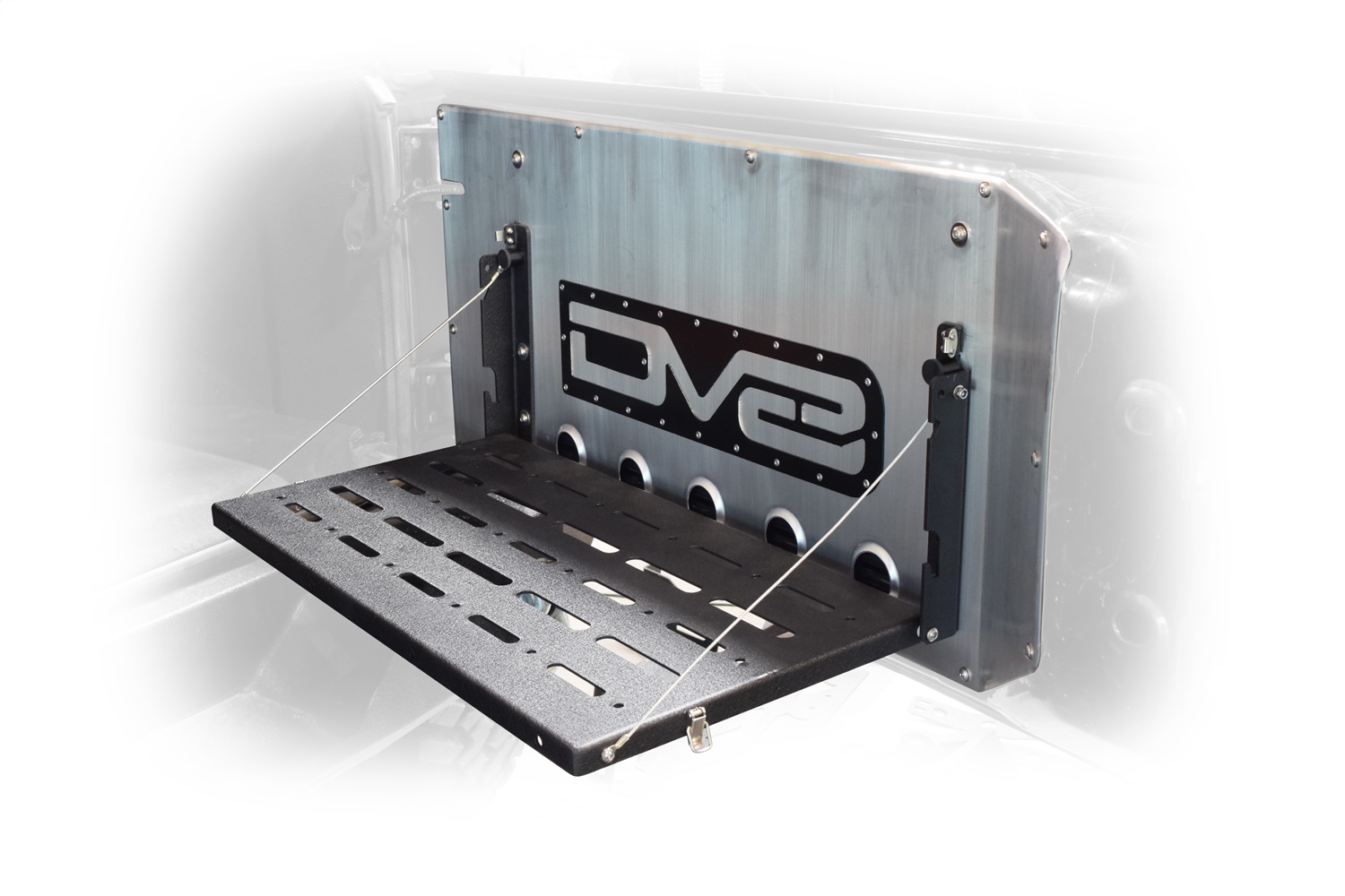 DV8 Offroad TTJK-01 - Jeep JK Tailgate Mounted Trail Table 07-18 Wrangler JK