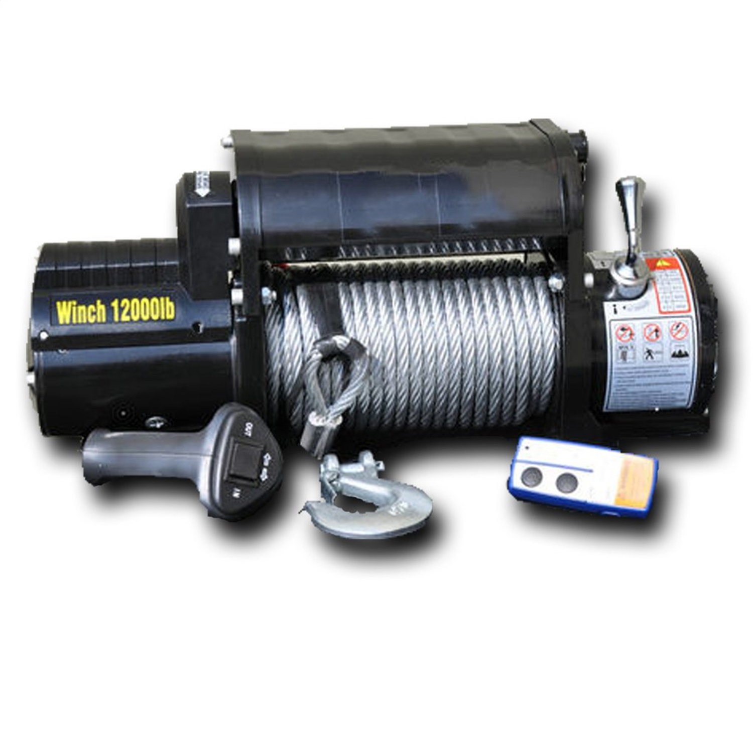 DV8 Offroad WB12SC - 12000 LB Winch Black w/Steel Cable and Wireless Remote DV8 Offroad WB12SC - 12000 LB Winch Black w/Steel Cable and Wireless Remote