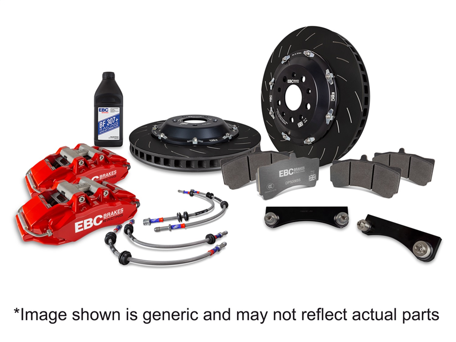 EBC BBK035BLU-1 - Racing 14-19 BMW M3 F80/F82/F87 3.0T Blue Apollo-4 380mm Rotors Front Big Brake Kit