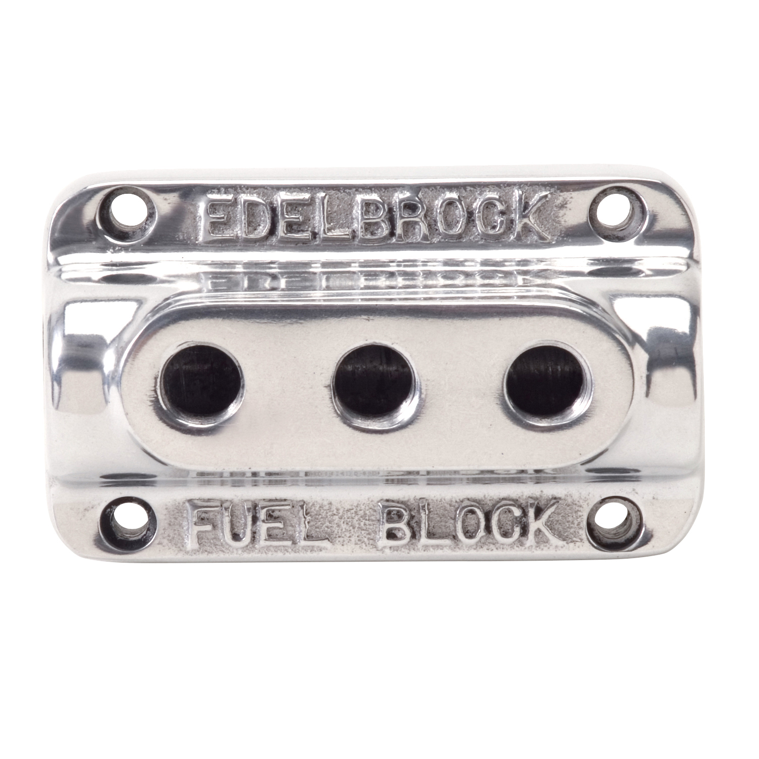 Edelbrock 12851 - Fuel Block Triple Polished Edelbrock 12851 - Fuel Block Triple Polished