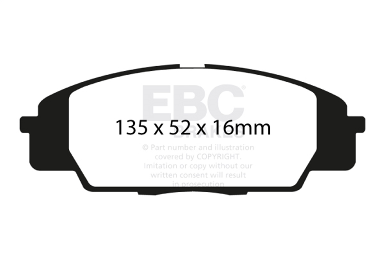 EBC DP21254 - 07-11 Acura CSX (Canada) 2.0 Type S Greenstuff Front Brake Pads EBC DP21254 - 07-11 Acura CSX (Canada) 2.0 Type S Greenstuff Front Brake Pads