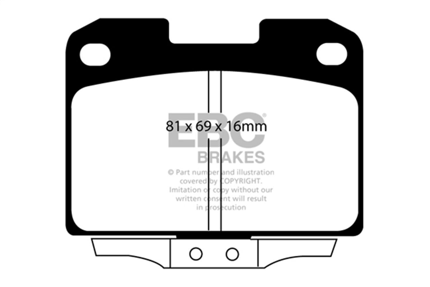 EBC DP21098 - 94-96 Dodge Stealth 3.0 4WD Greenstuff Rear Brake Pads EBC DP21098 - 94-96 Dodge Stealth 3.0 4WD Greenstuff Rear Brake Pads