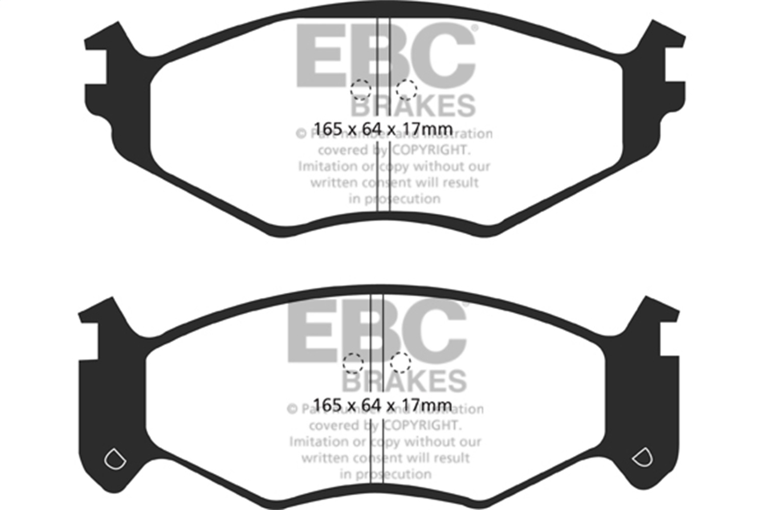 EBC DP21250 - Greenstuff 2000 Series Sport Brake Pads EBC DP21250 - Greenstuff 2000 Series Sport Brake Pads