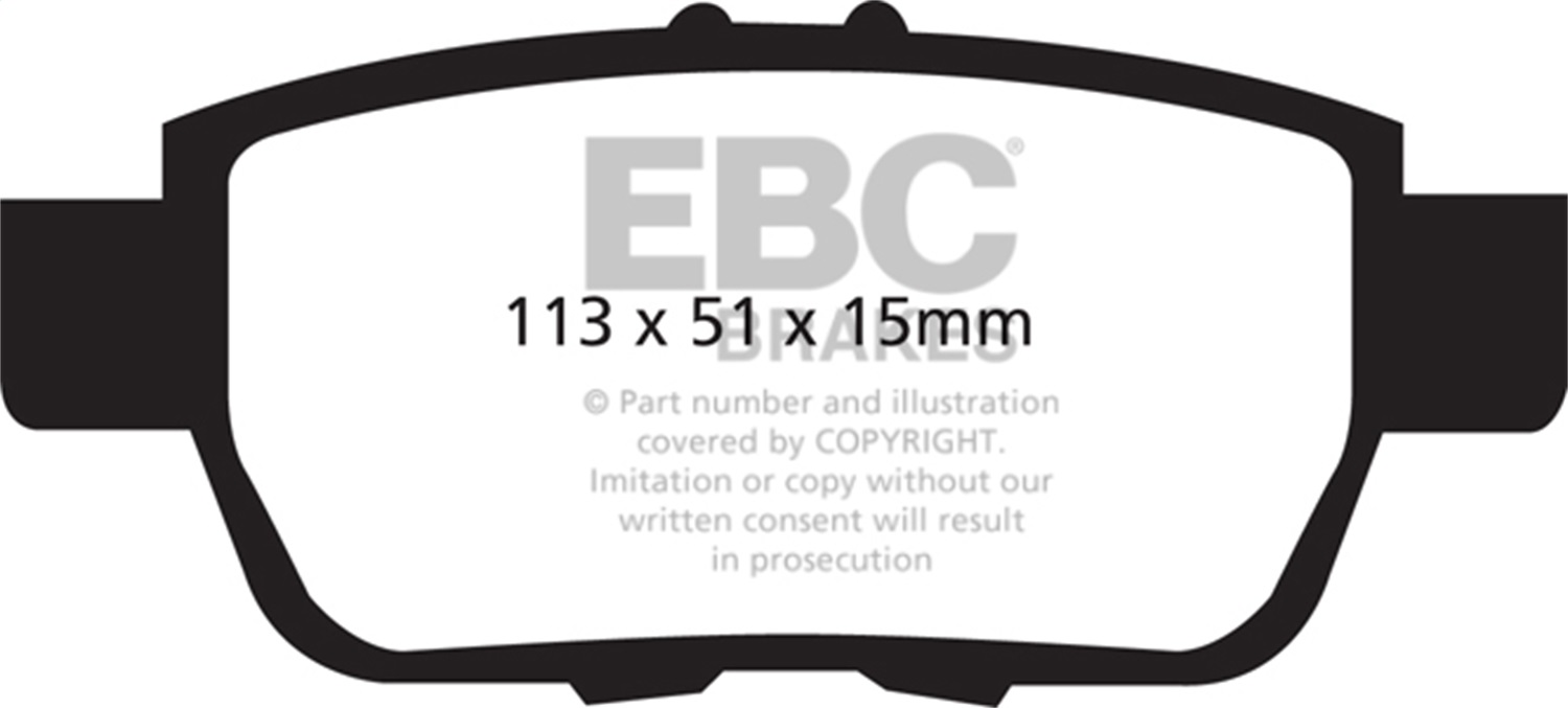 EBC DP21754 - 09-14 Acura TL 3.5 Greenstuff Rear Brake Pads