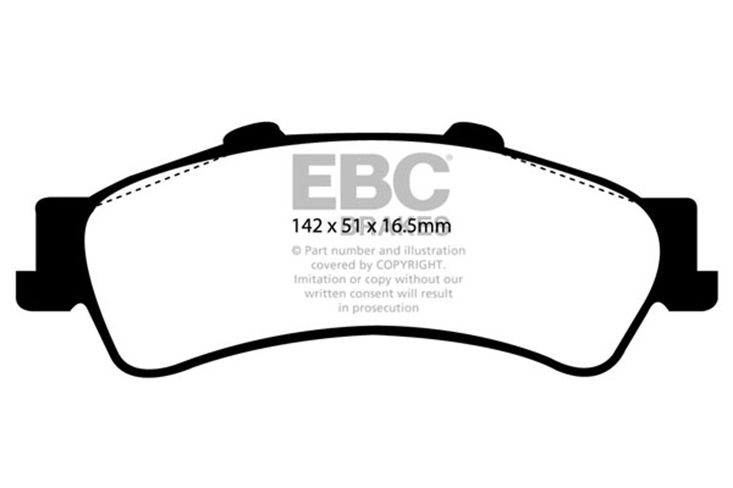 EBC DP21630 - 01-05 Cadillac Deville 4.6 HD Greenstuff Rear Brake Pads
