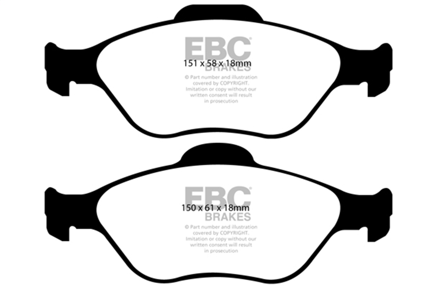 EBC DP2197/2 - 08+ Lotus 2-Eleven 1.8 Supercharged Greenstuff Front Brake Pads