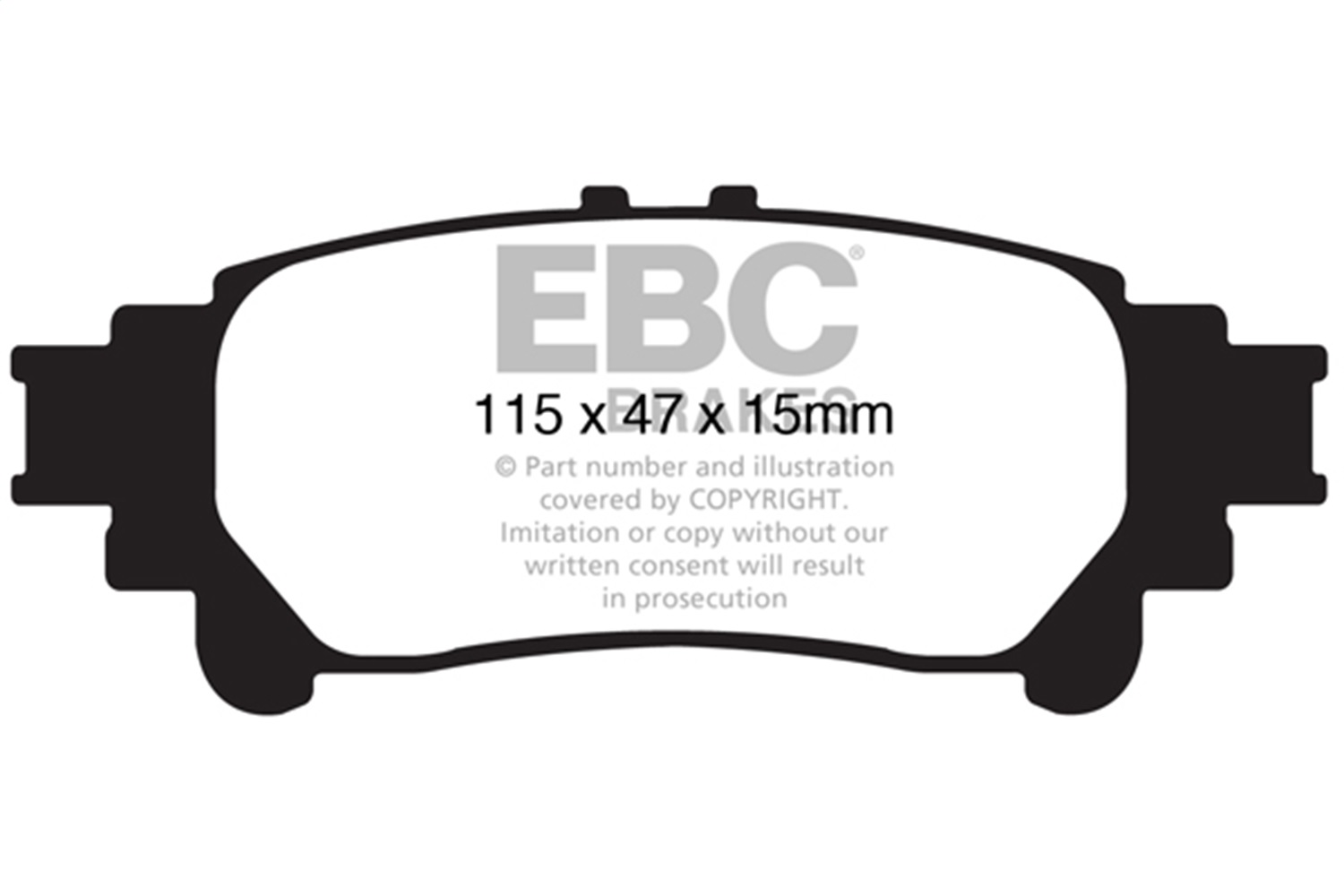 EBC DP21850 - 13+ Lexus GS350 3.5 RWD Greenstuff Rear Brake Pads