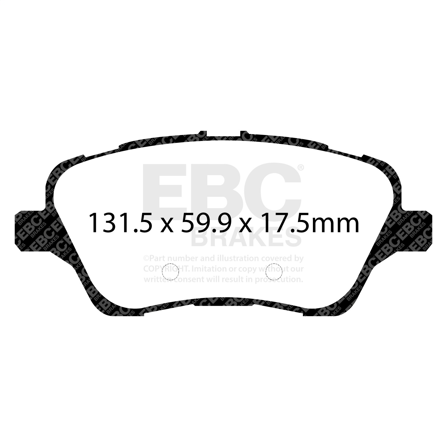 EBC DP22149 - 13+ Ford Fiesta 1.6 Turbo ST Greenstuff Front Brake Pads