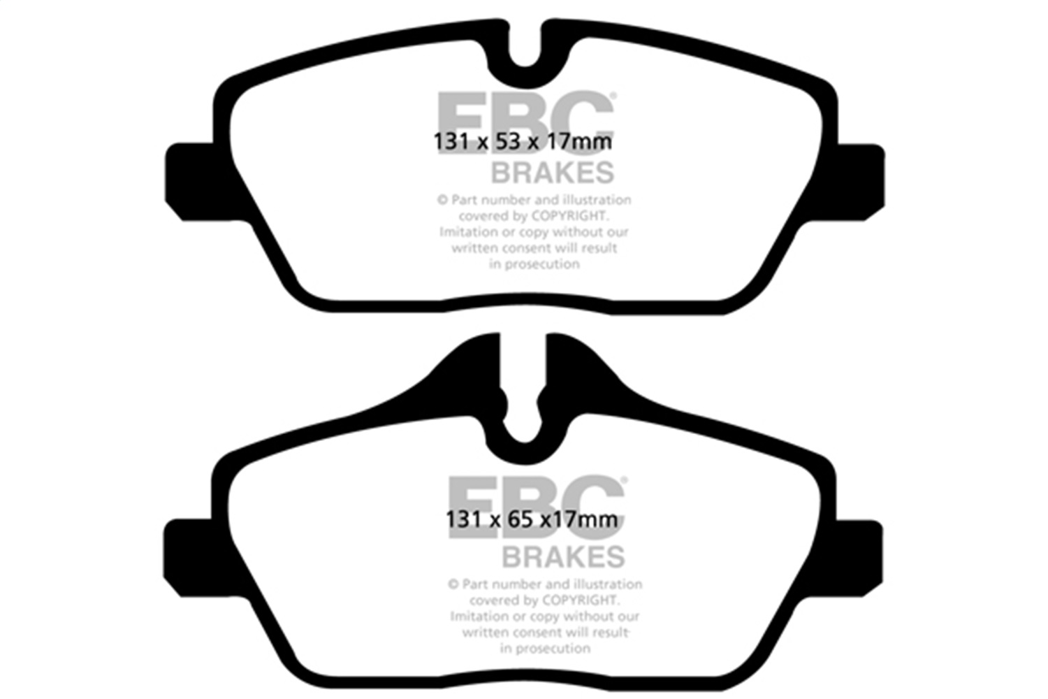 EBC DP22056 - 14+ Mini Hardtop 1.5 Turbo Cooper Greenstuff Front Brake Pads